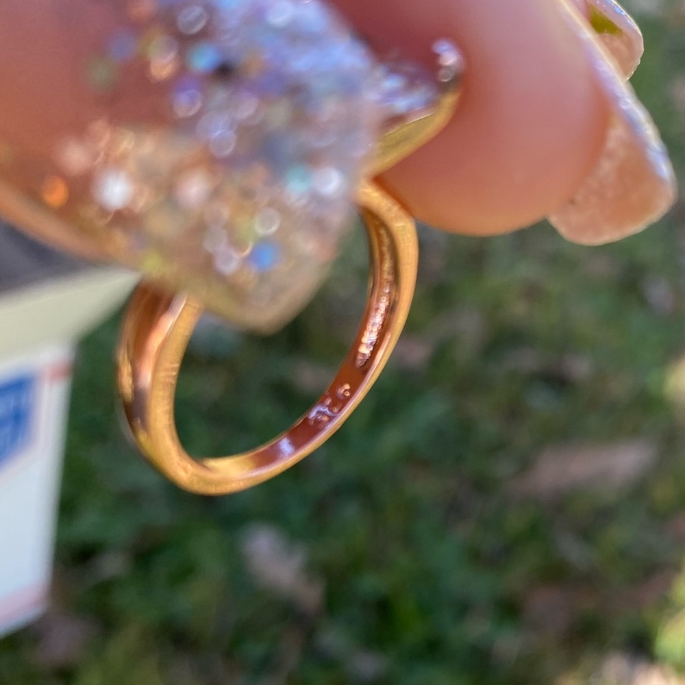 New Rose Gold Stamped 925 Gorgeous Ring - Picture 5 of 5
